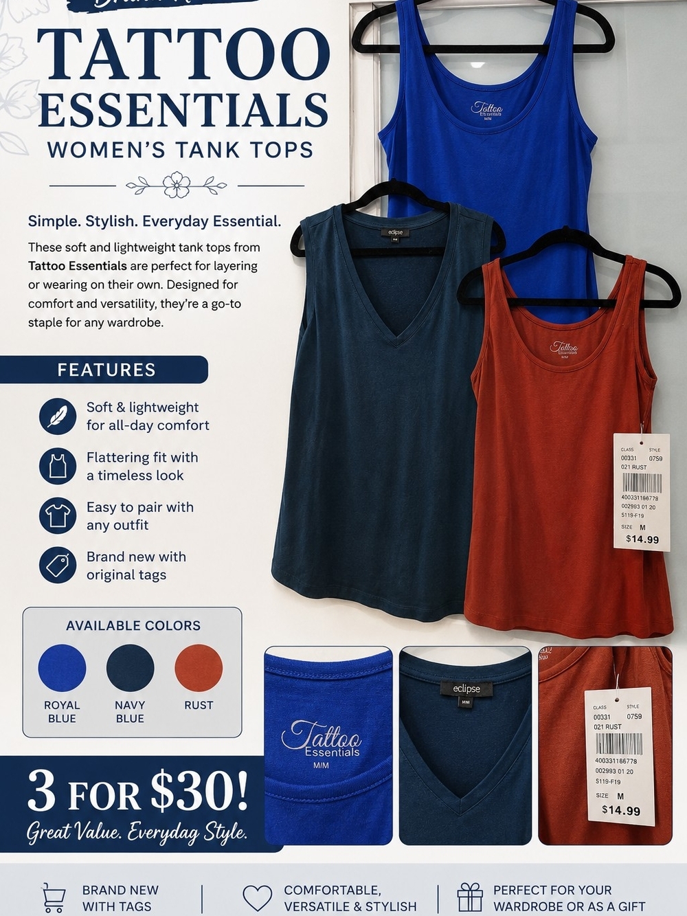 Women’s Tank Top - Rust